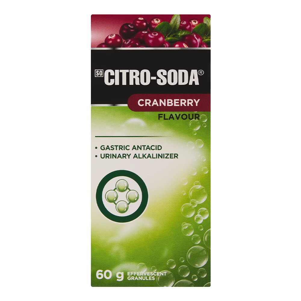 CITRO SODA GRANULES 120G CRANBERRY