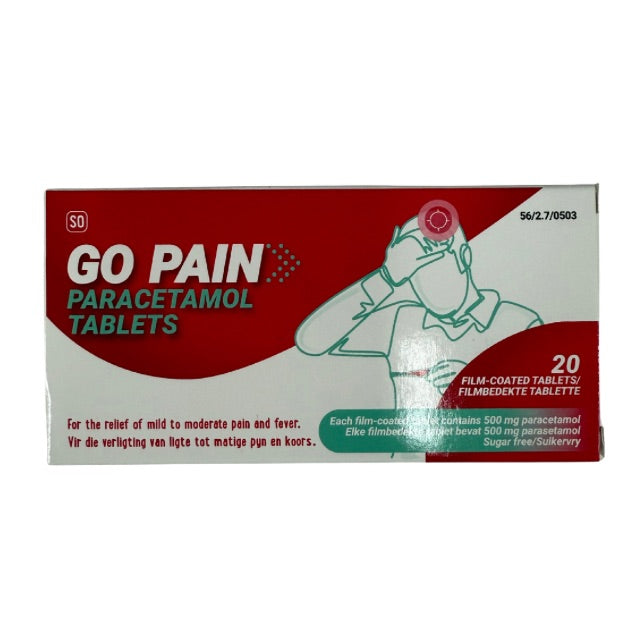 GO PAIN PARACETAMOL TABS 20