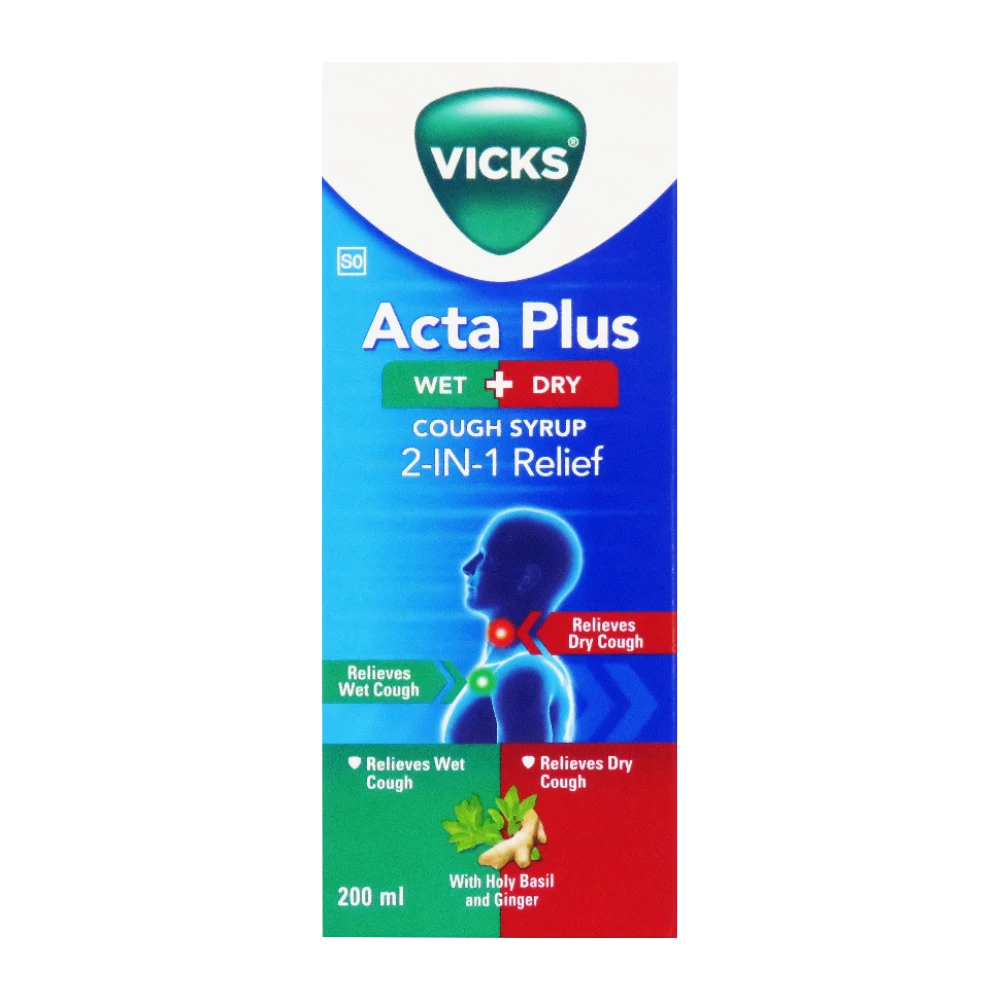 VICKS ACTA PLUS WET AND DRY 200ML