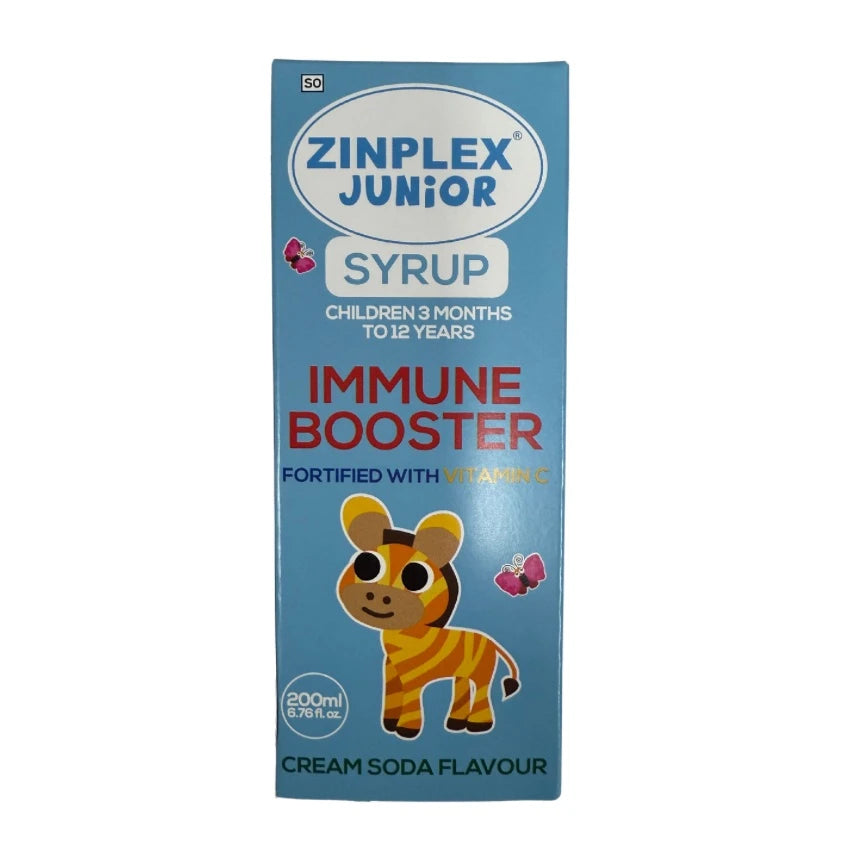 ZINPLEX JUNIOR SYRUP SUGAR 200ML